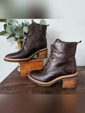 TIMBERLAND Sienna High-Lace Waterproof Hiker-Inspired Fashion Boots!